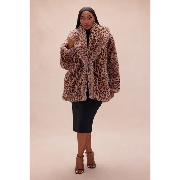 All I Want Is Diamonds Faux Fur Jacket - Leopard NWT - Picture 9 of 9